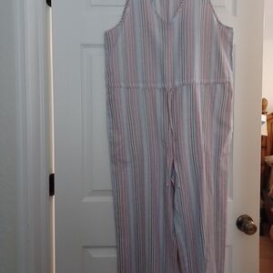 Anthropologie By DREW Multicolor Striped Jumpsuit Size L